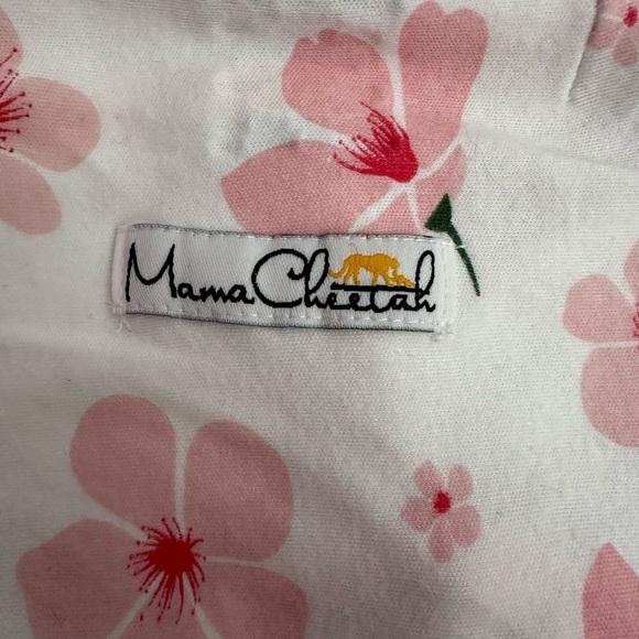 Mama Cheetah Baby Swaddle Blankets with Pink Trim - Picture 9 of 11